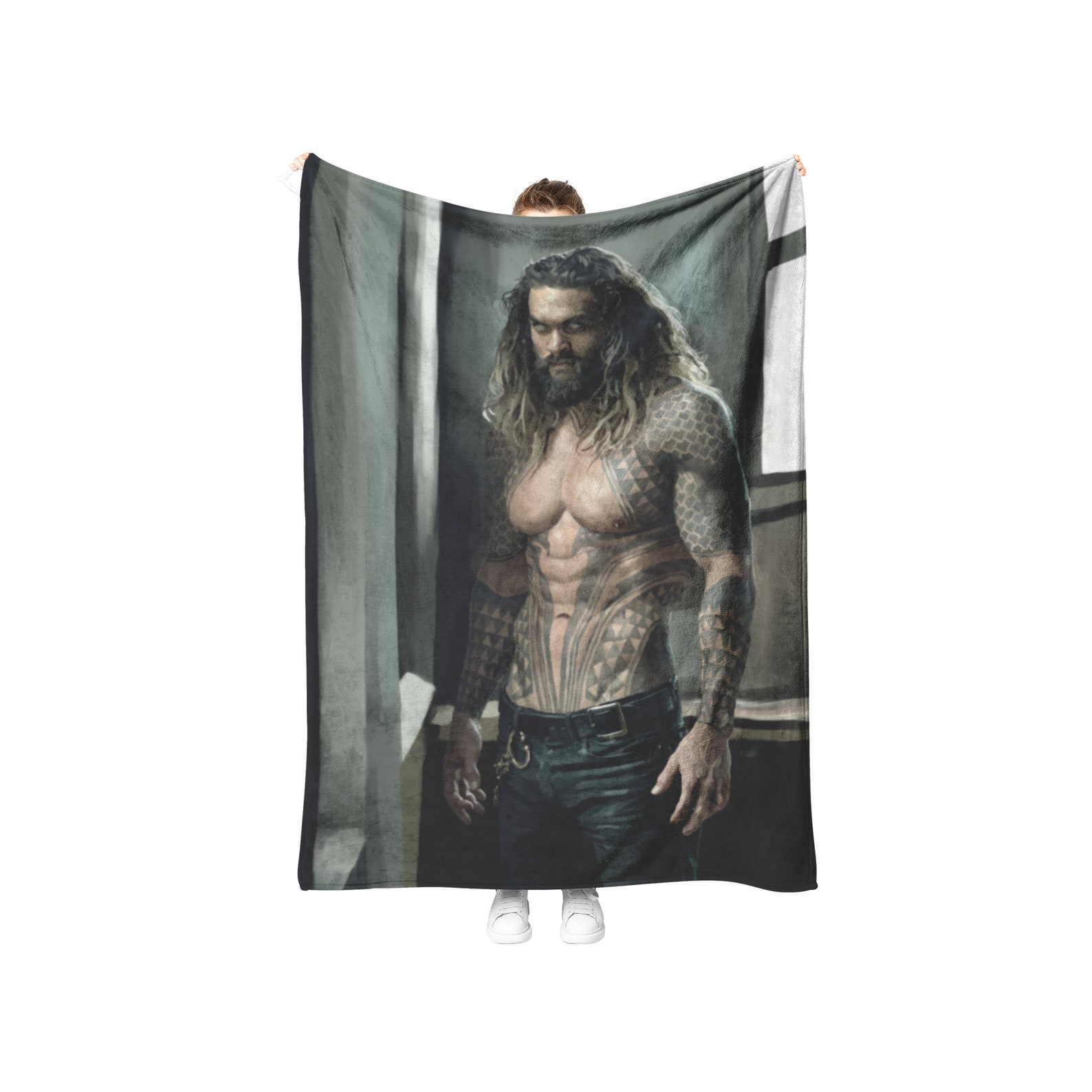 Jason Momoa Shirtless Soft Plush Fleece or Sherpa Blanket Etsy