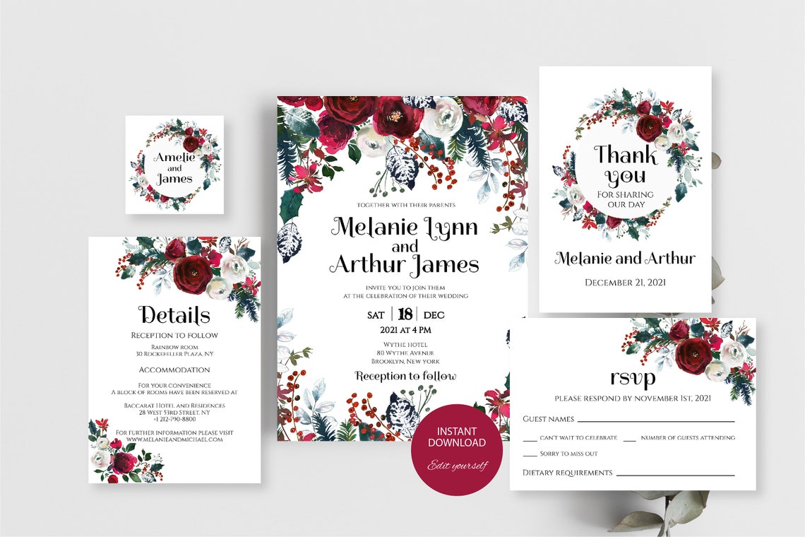Editable Wedding Program Template, Fully Editable Printable Ceremony ...