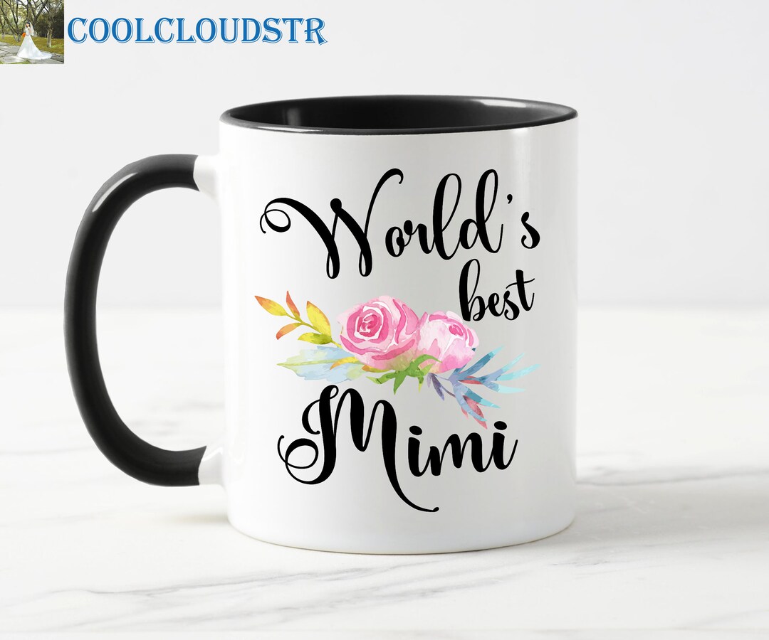 Grandma Coffee Mugs, World's Best Mimi, Gift for Grandma Grandmother
