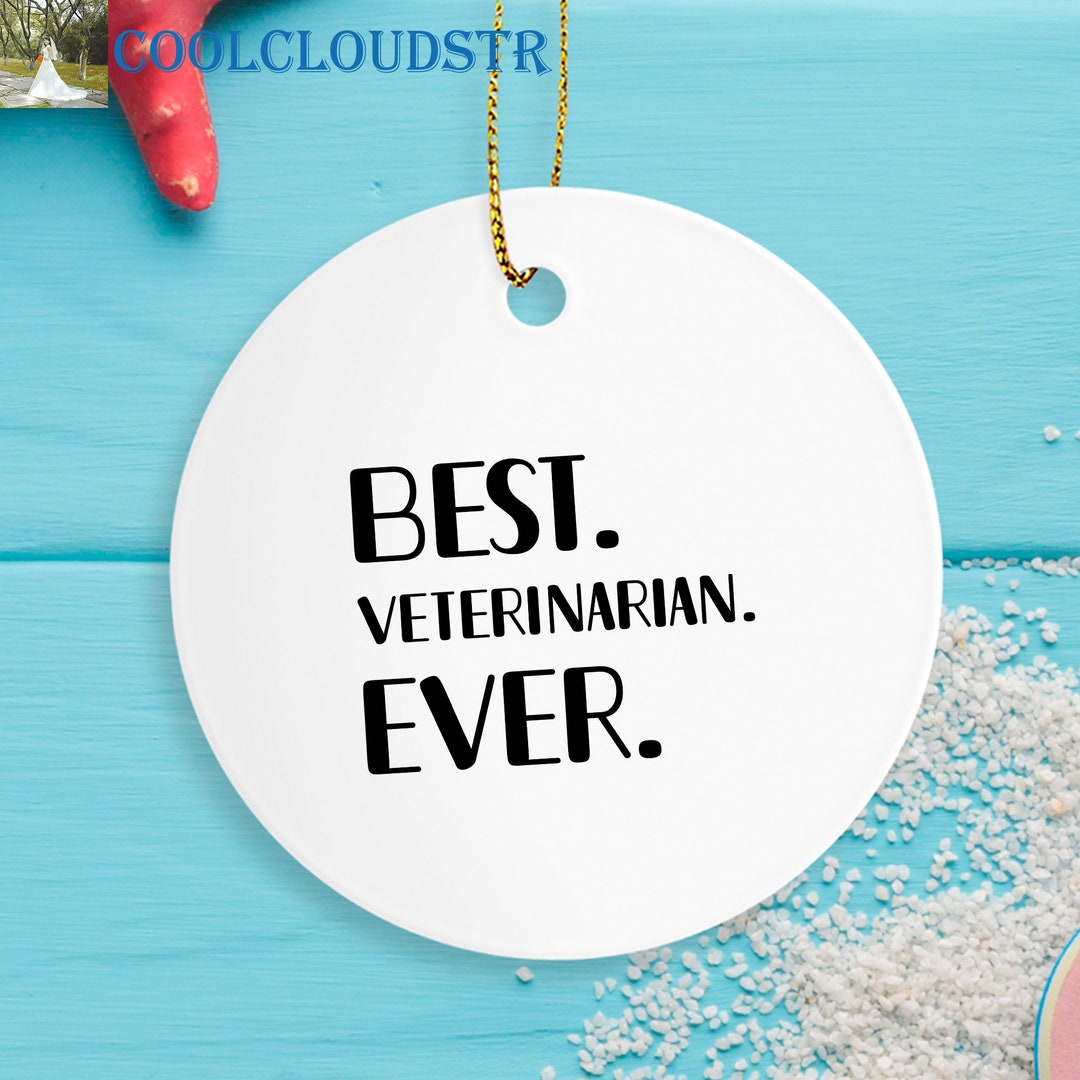Veterinarian Christmas Ornaments, Best Veterinarian Ever, Gift for