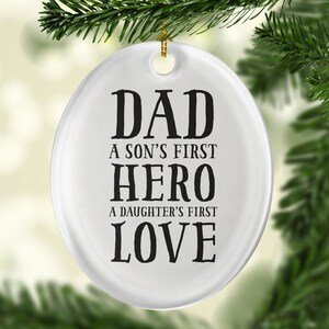 daddy daughter christmas ornament