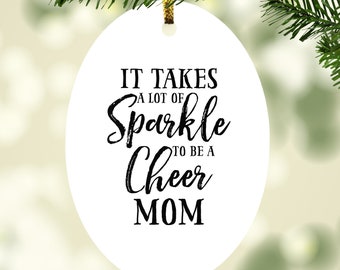 Cheer Mom Gift Cheer Ornament  Wood Slice  Cheer Decor  Sports mom  Cheer Mom Sign  Keepsake Mom  Mothers Day Gift  Cheerleading