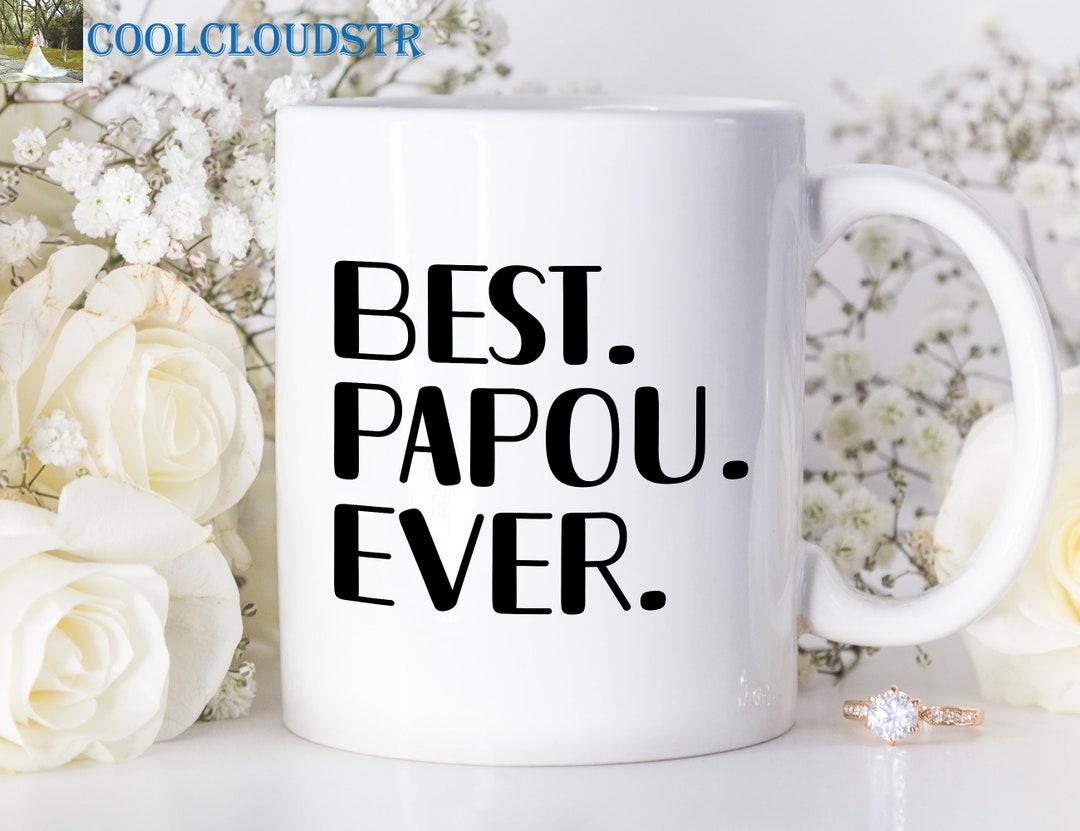 Greek Grandpa Mug Best Papou Ever Father's Day Greek Etsy