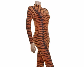 Catsuit Bodysuit Long Sleeves Siberian Tiger Catsuit Elsa