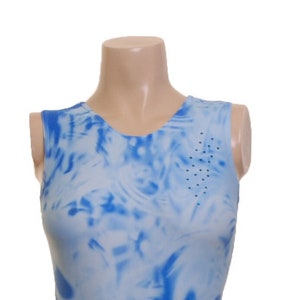 Dance Gym leotard blue mix no sleeves