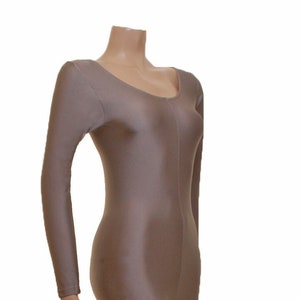 Bodysuit unitard catsuit jumpsuit mid grey lycra (vikki) colour choice available