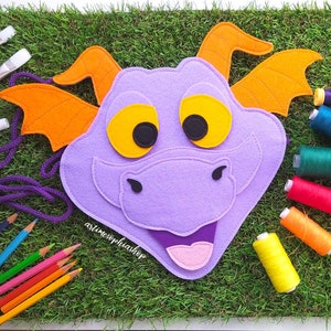 Figment Dragon Festival of Arts Garden and Flower、ディズニー巾着バッグ、Figment エプコット スタイル、エプコット アクセサリー バインド