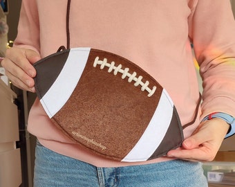 Football Crossbody bag, Superbowl Game day outfit, party favors bag, Party favors bag, Swift Lovers Chiefs bound bag