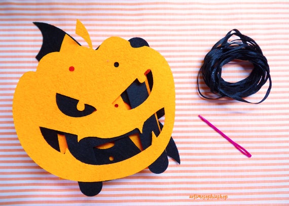 Happy Halloween Banner – Grusel-Deko Für Zuhause, Garten Oder Party | Halloween Girlande Mit Kürbissen