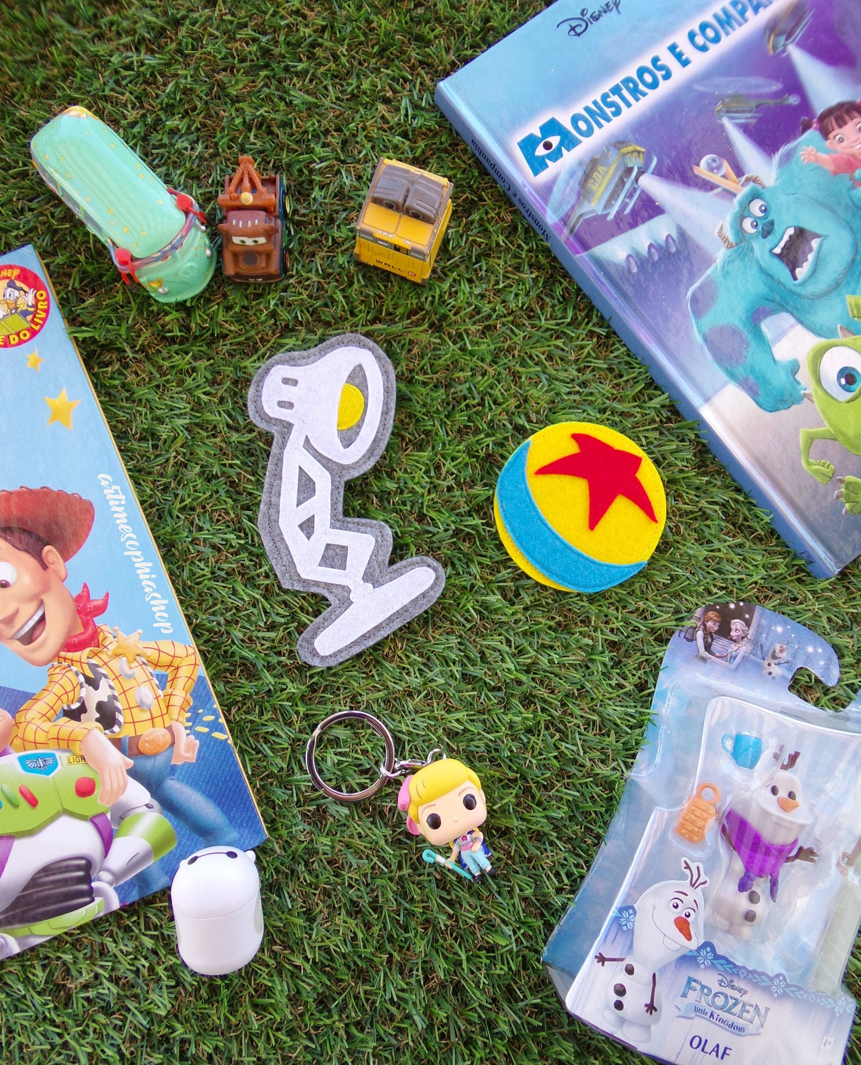 Filz Pixar Ball Pixar Lampe Disney Abzeichen Brosche Pin, Toy Story Pixar Ball Luxo Jr Disney Kinder Abzeichen, Disney Pixar Filz handgefertigte Abzeichen Pin