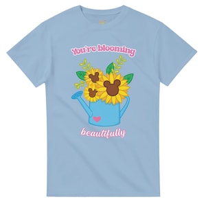 Disney Inspired Flowers Color Your World with Imagination T-shirt, Unisex Crewneck T-shirt