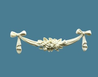 Rose Bud  Swag - Furniture Moldings - FREE SHIPPING USA and New Zealand