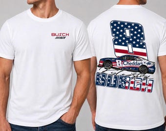 Camiseta de Kyle Busch, en memoria de Kyle Busch, Nascar, Cuatro de Julio, Camiseta Patriótica, Bandera, América