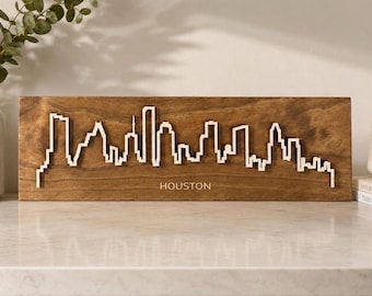 Houstons stadssilhuett, Houston-skylt, Skylt för stadssilhuett, Houston