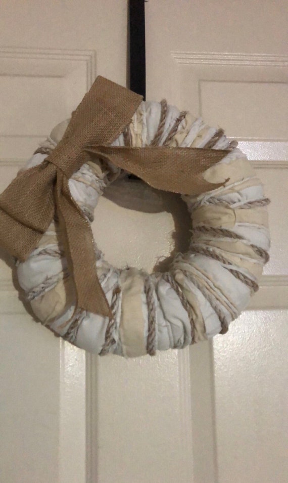 Farmhouse Wreath Country Style Shabby Chic Rustic Etsy