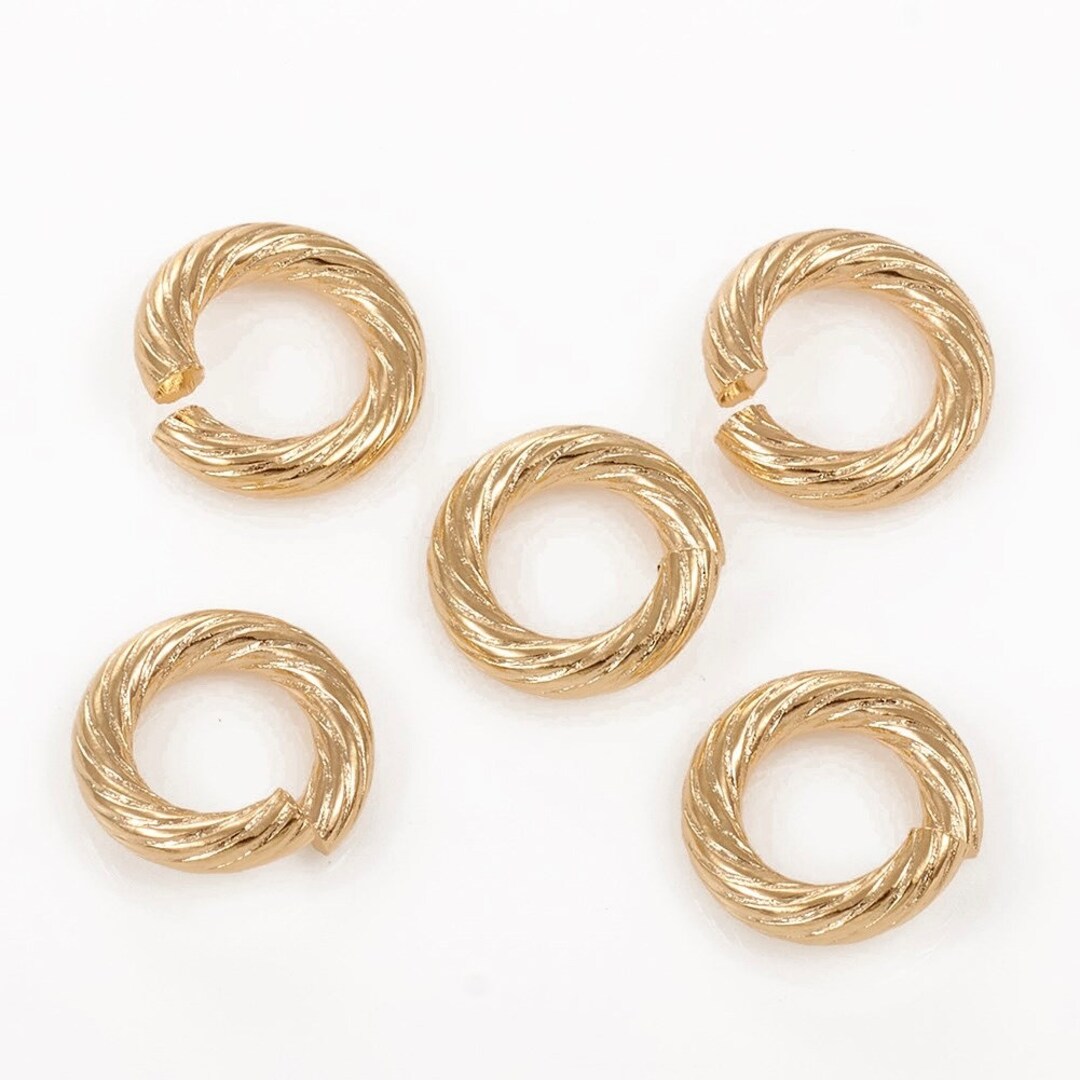 10 Extra Heavy Duty 12 Gauge 10mm Thick Jump Ring, Gold Findings, DIY ...