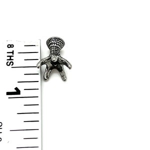 Claw Bead,316 Surgical Stainless Steel,Antique Silver,Large Hole Spacer,DIY Jewelry Making Supplies,Textured Beads,Nature Findings,SS058 bild 7