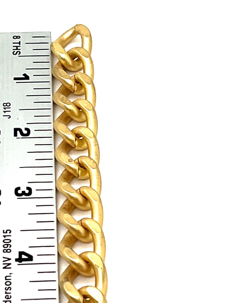 Matte Gold Extra Large Curb Cuban Chain Gold Findings DIY - Etsy