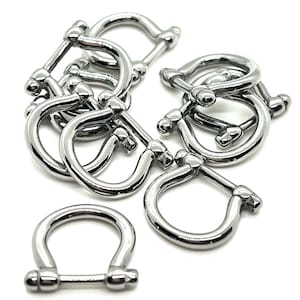 Anchor Shackle Connector, 304 Stainless Steel, Marine shackle, Carabiner, Horseshoe Connector, UShape Shackle,DIY Jewelry Making Supplies