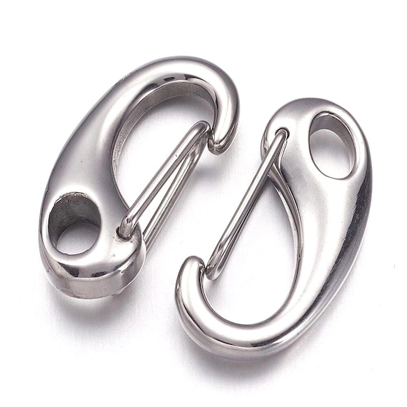 Stainless Steel Clip Lobster Clasp, 26mm,  Large Snap Clasp, Silver Findings, DIY Jewelry Making Supplies, Keychain Clasp, Wholesale, SS069