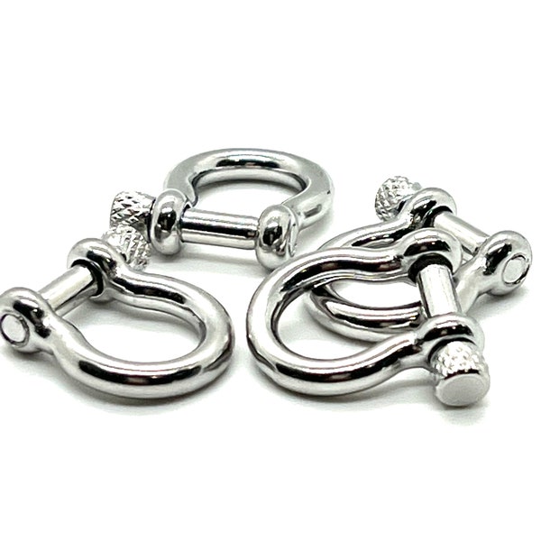 Anchor Shackle Clasp, 304 Stainless Steel Clasp, Heavy-duty, Antique Silver Clasp, Jewelry Making Findings, DIY Jewelry supplies, No tarnish