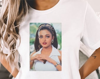 Aishwarya Rai Bachchan. Bollywood T Shirt, Hindi Cinema, B Town, Bollywood Vintage, Gift Tshirt, Hindi Movies, Tinsel Town, SRK, Hindi Movie