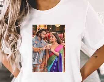 Alia Bhatt, Ranveer Singh, Bollywood TShirt, Hindi Kino, Indisch, Bollywood, DDLJ, Tshirt, Hindi Filme, was Jhumka? SRK, Valentinstag Geschenk
