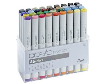 画材 COPIC sketch 36colors Copic Sketch Set, 36-Colors, Basic - Walmart.com