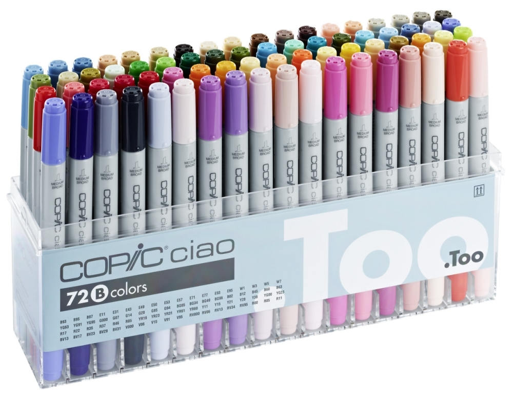 Copic ciao 72B colors セット Departments - Copic Ciao Alcohol Ink Marker 72 Set B