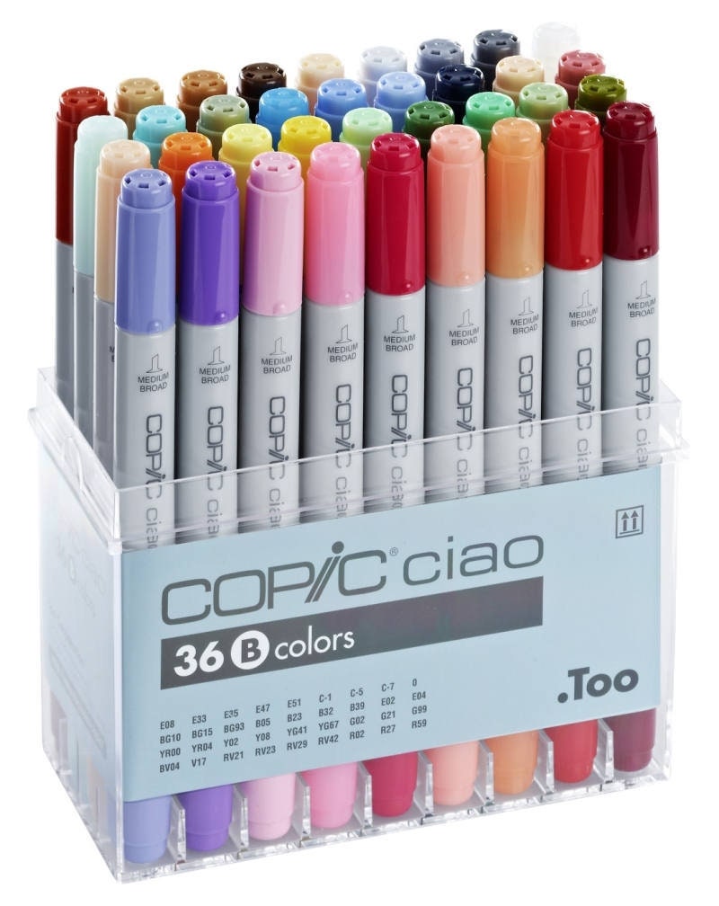 筆記具 Copic Ciao 36pc Set B コピックチャオ 36色セットB - コピック公式サイト