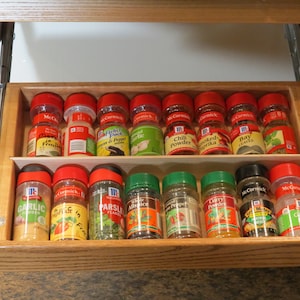 Under Cabinet drop down spice rack