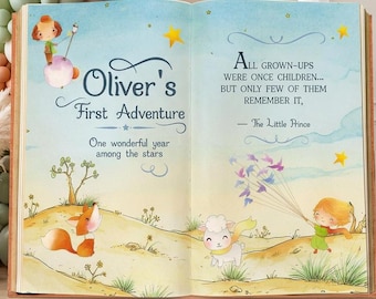 Little Prince 1st Birthday Backdrop, Storybook, Open Book, First Birthday Decor,  Welcome Sign, Fairytale, Baby Boy,  Adventure Baby Shower