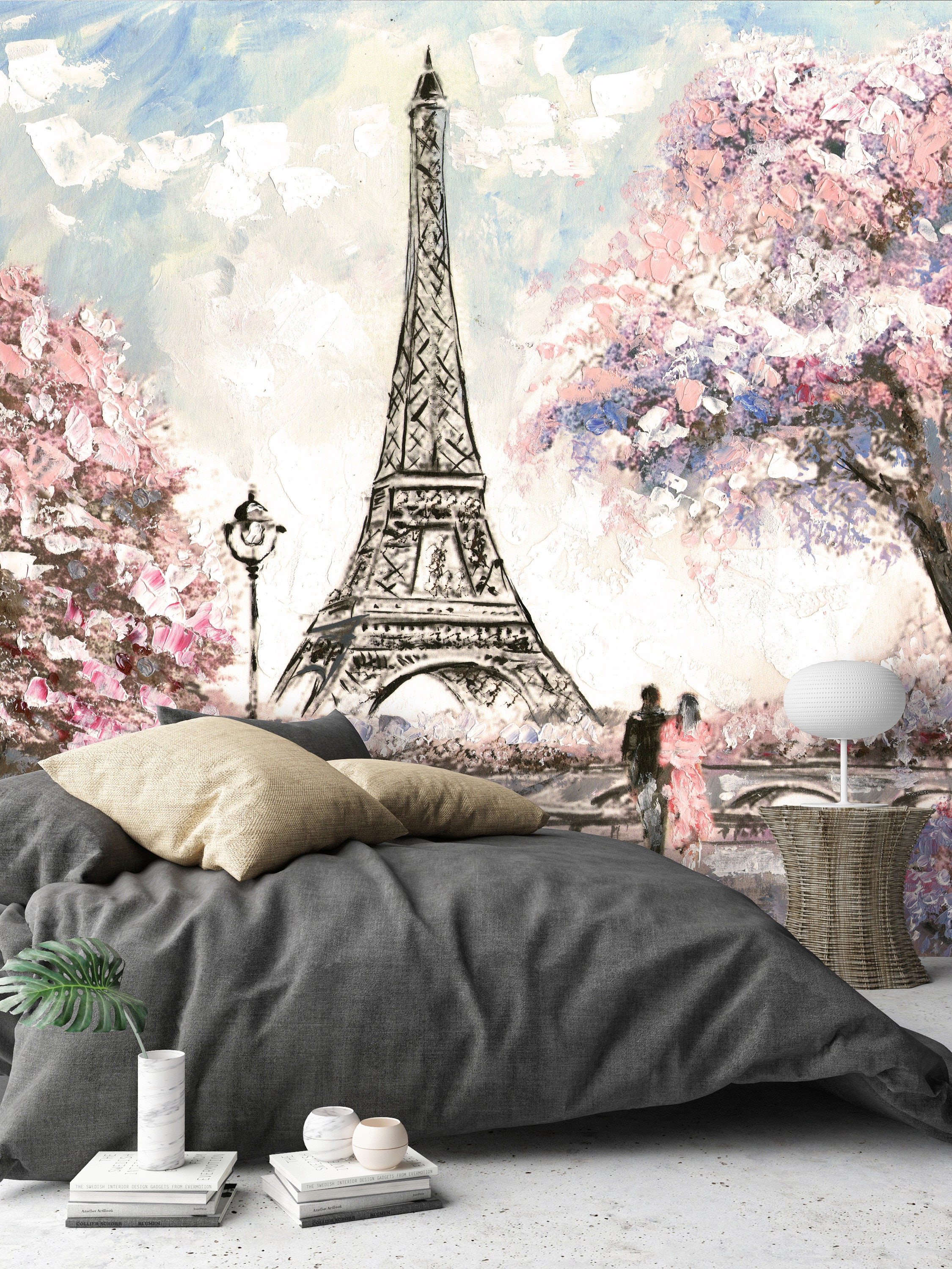Removable Wallpaper Mural Peel & Stick Oil Painting Street - Etsy Removable Wallpaper Mural Peel & Stick Oil Painting Street - Etsy