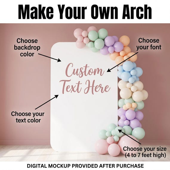 Custom Backdrop, Arch, Standee, Party Decor, Event Decor, Baby Shower, Bridal Shower, Birthday Sign