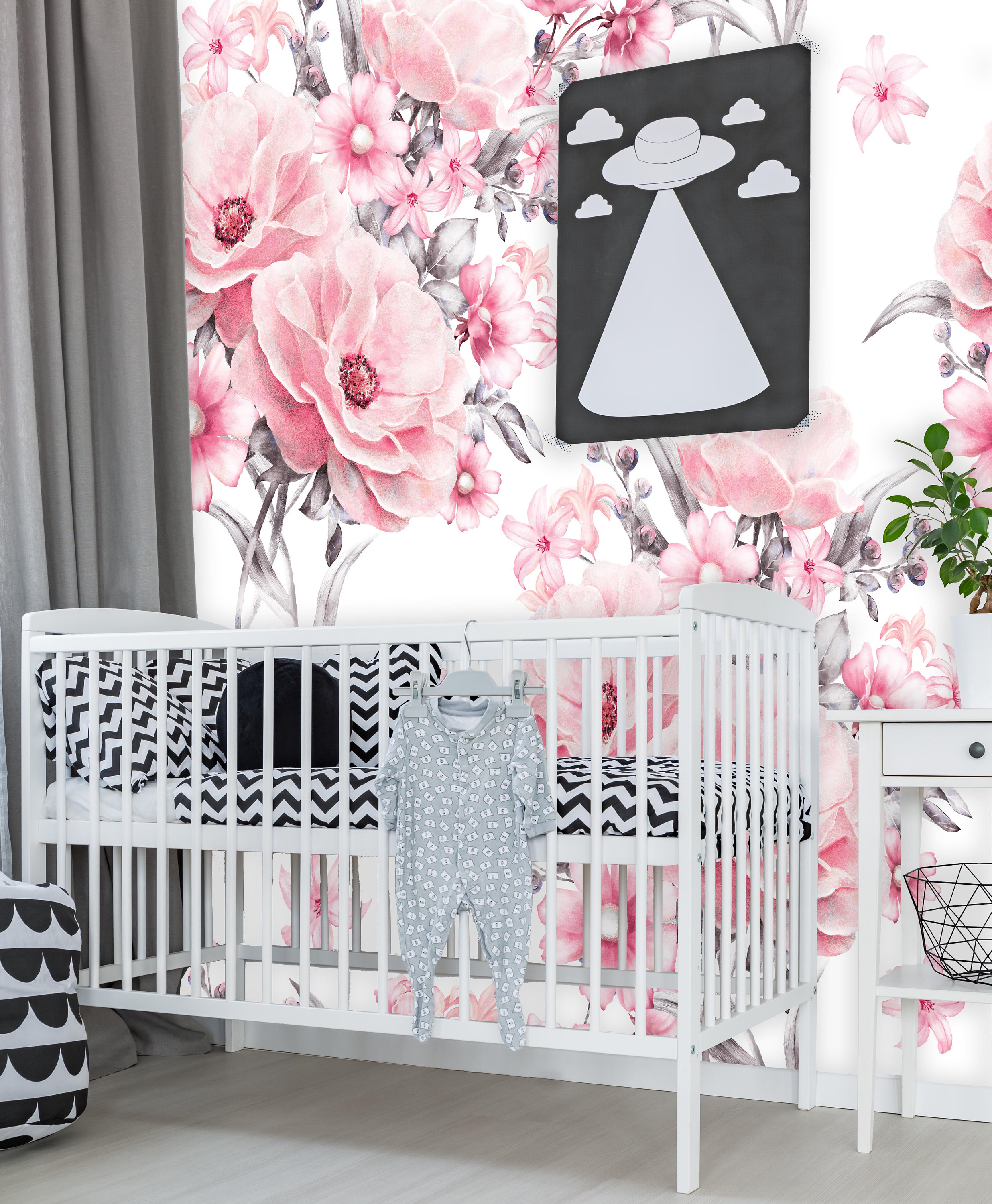 Removable Nursery Wallpaper Mural Peel & Stick Seamless Etsy