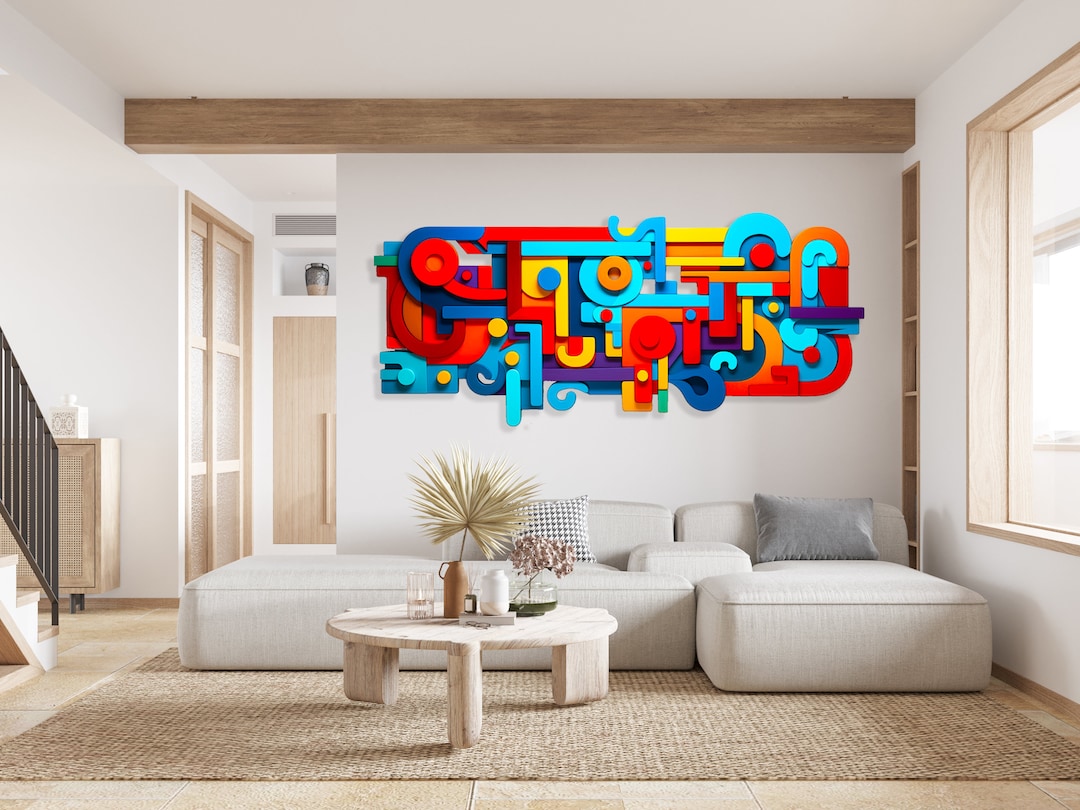 Scandinavian Art Large Colorful Wall Art Abstract Print Modern Art Scandinavian Art Large Colorful Wall Art Abstract Print Modern Art