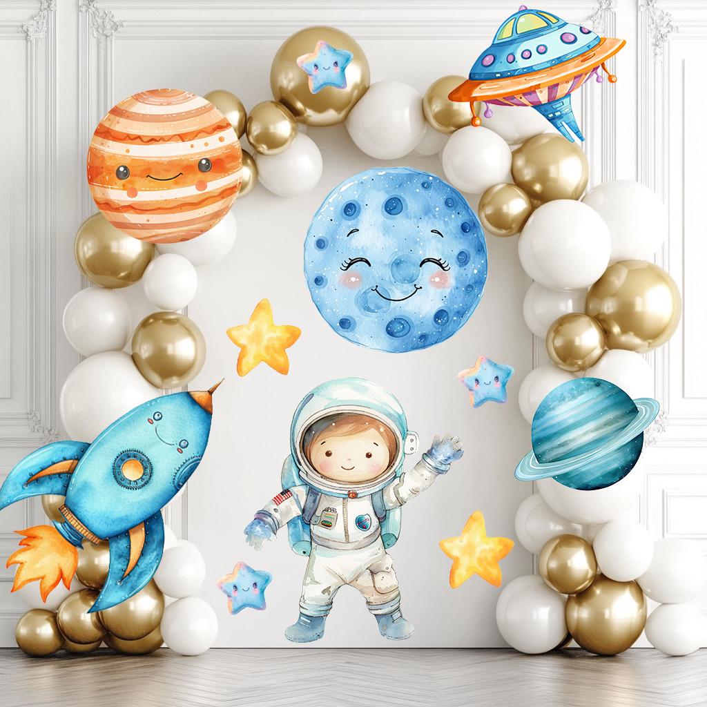 Astronaut Party Cutouts, Outer Space Decor, Blast Off, Centerpieces, Baby Shower Boy, Space Themed Party Decor, Birthday Party,Cosmic,Rocket