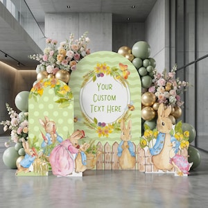 Blue Peter Rabbit Cutout, Rabbit Baby Shower Decor, Backdrop, Gender Reveal, First Birthday, Baby Boy, Garden Themed Birthday, Standee, Prop