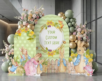 Blue Peter Rabbit Cutout, Rabbit Baby Shower Decor, Backdrop, Gender Reveal, First Birthday, Baby Boy, Garden Themed Birthday, Standee, Prop