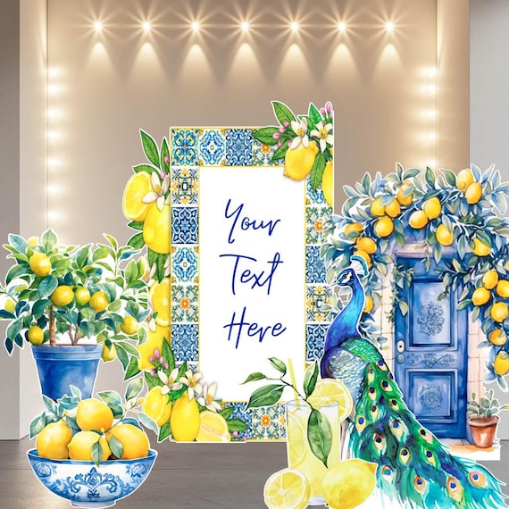 15 Stück Zitronen Papierlaternen Set - Mediterrane Deko Für Amalfi & Capri Partys