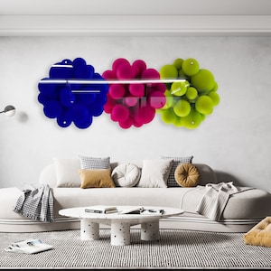 Modern Colorful Wall Art Bubble Wall Decor Prints Large Artwork Home Decor Pop Art Sculpture uniqstiq Plexiglass Art Outdoor Decor
