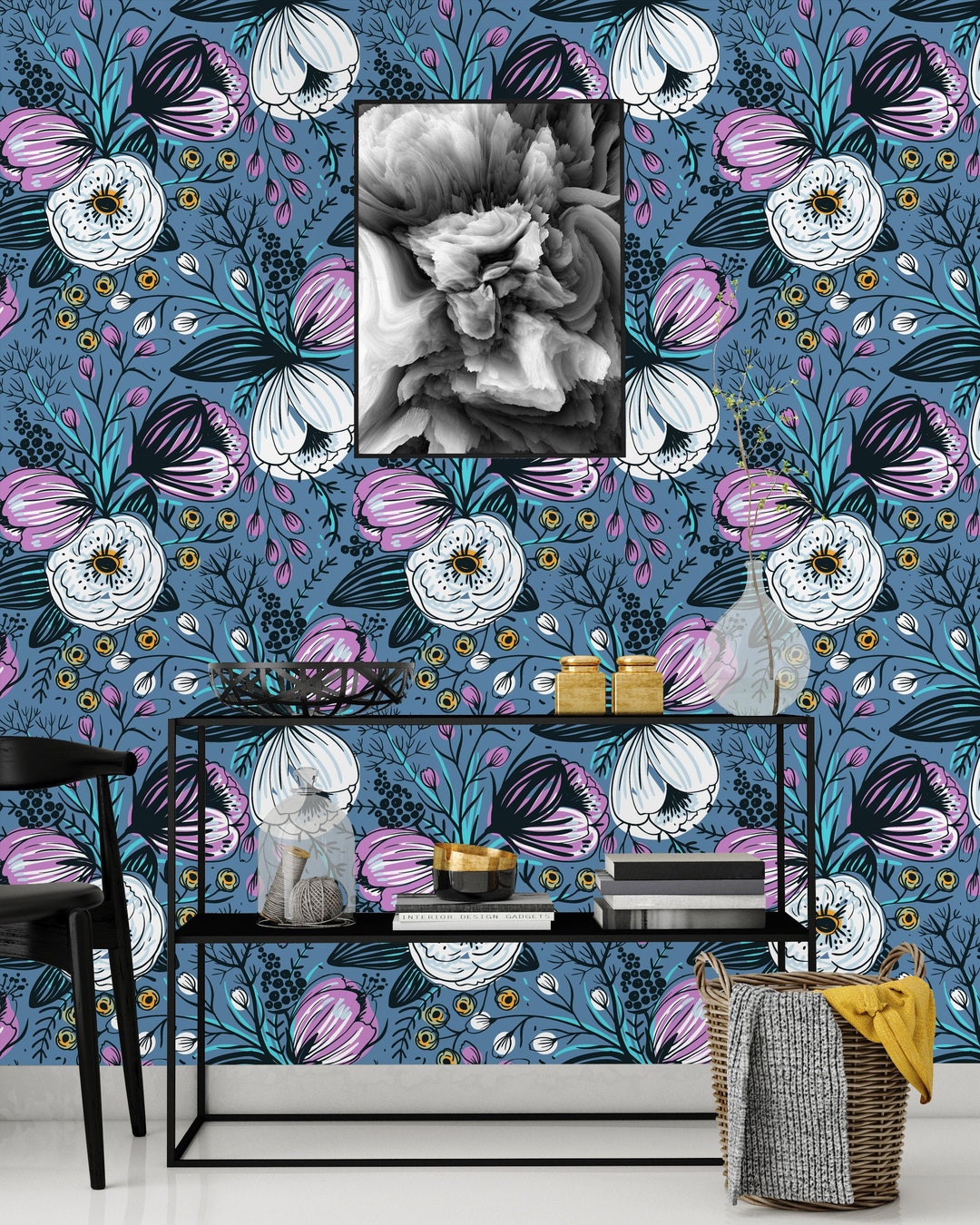 Removable Wallpaper Mural Peel & Stick Nursery Wallpaper - Etsy