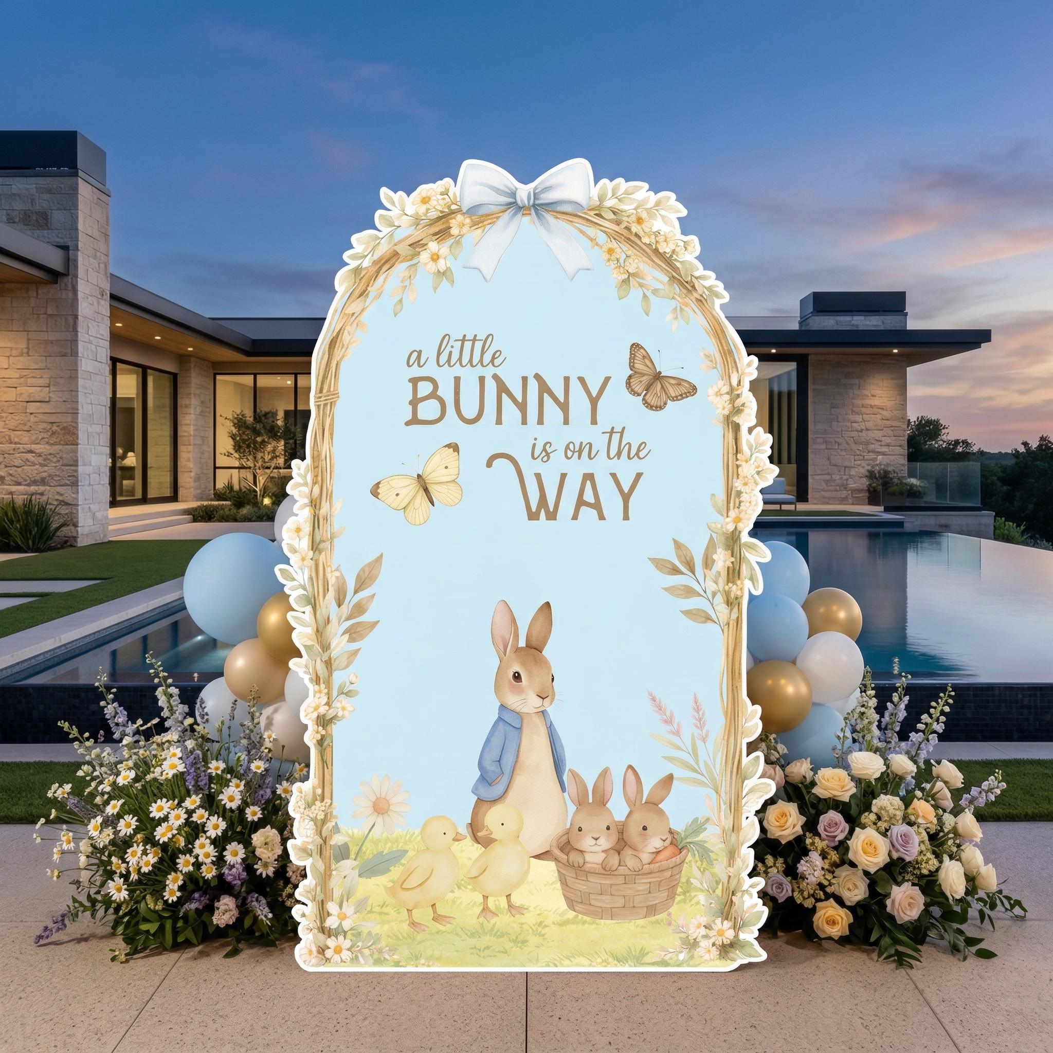 Blue Peter Rabbit Cutouts, Bunny Baby Shower, Newborn Backdrop, Easter ...