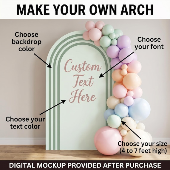 Custom Backdrop, Arch, Standee, Party Decor, Event Decor, Baby Shower, Bridal Shower, Birthday Sign