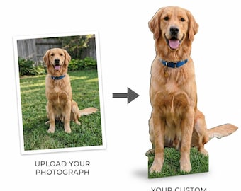 Personalized Life-Size Pet Cutout, Custom Dog Prop, Wedding Favor, Pet Birthday, Funny Gift, Anniversary Gift