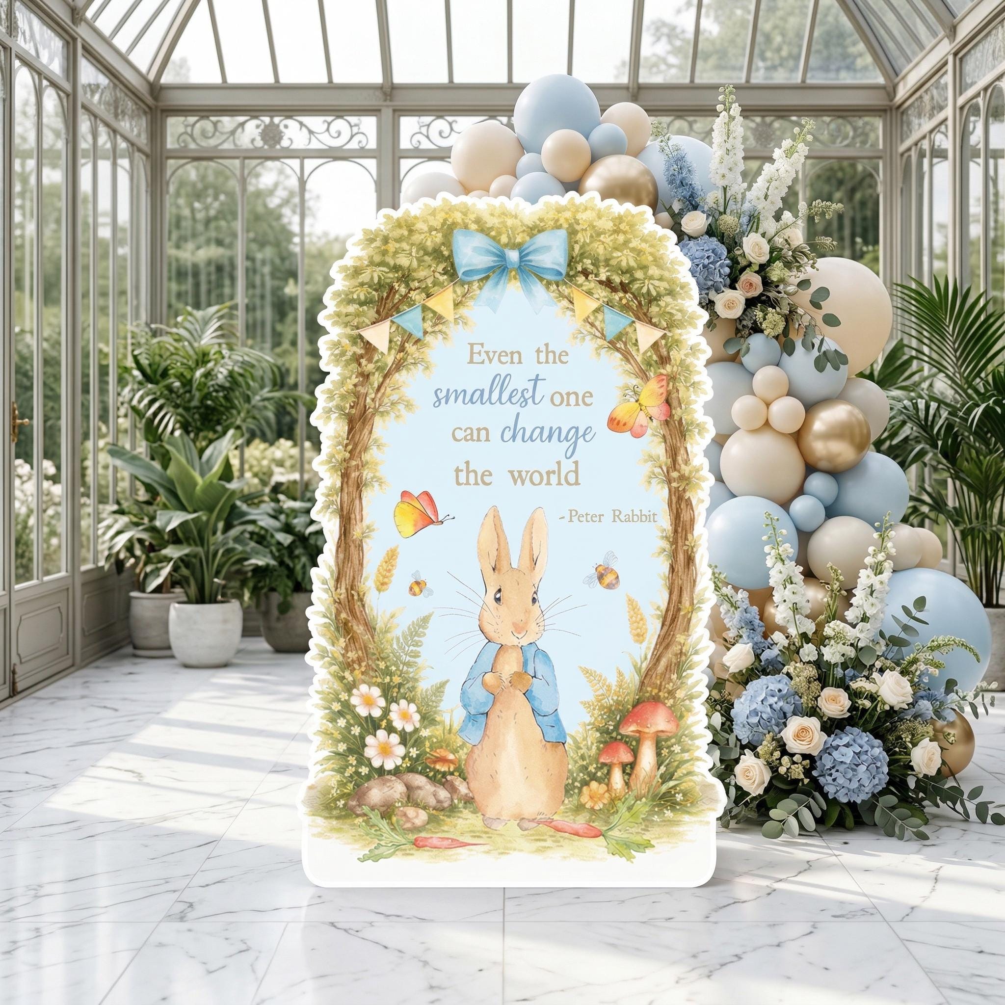 Blue Peter Rabbit Cutouts, Bunny Baby Shower, Newborn Backdrop, Easter ...