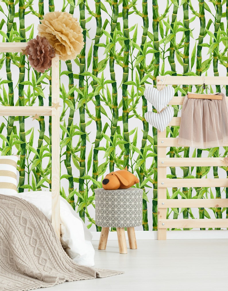 Removable Wallpaper Mural Peel & Stick Bamboo Forest - Etsy