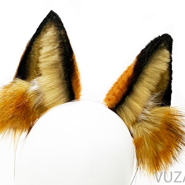 red fox ears cat ears wolf ears dog ears kitty ears kitten ears headband ears faux ears wolf ears neko ears cosplay ears fox costume kawaii