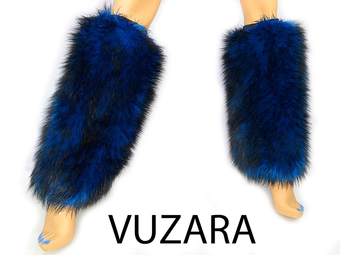 Furry Leg Warmers Boot Covers Fuzzy Leg Warmers Cat Fox Rave Etsy