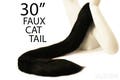 black cat tail black kitty tail black kitten tail black tail neko tail cosplay tail black cat costume kawaii tail kitty cat tail black cat